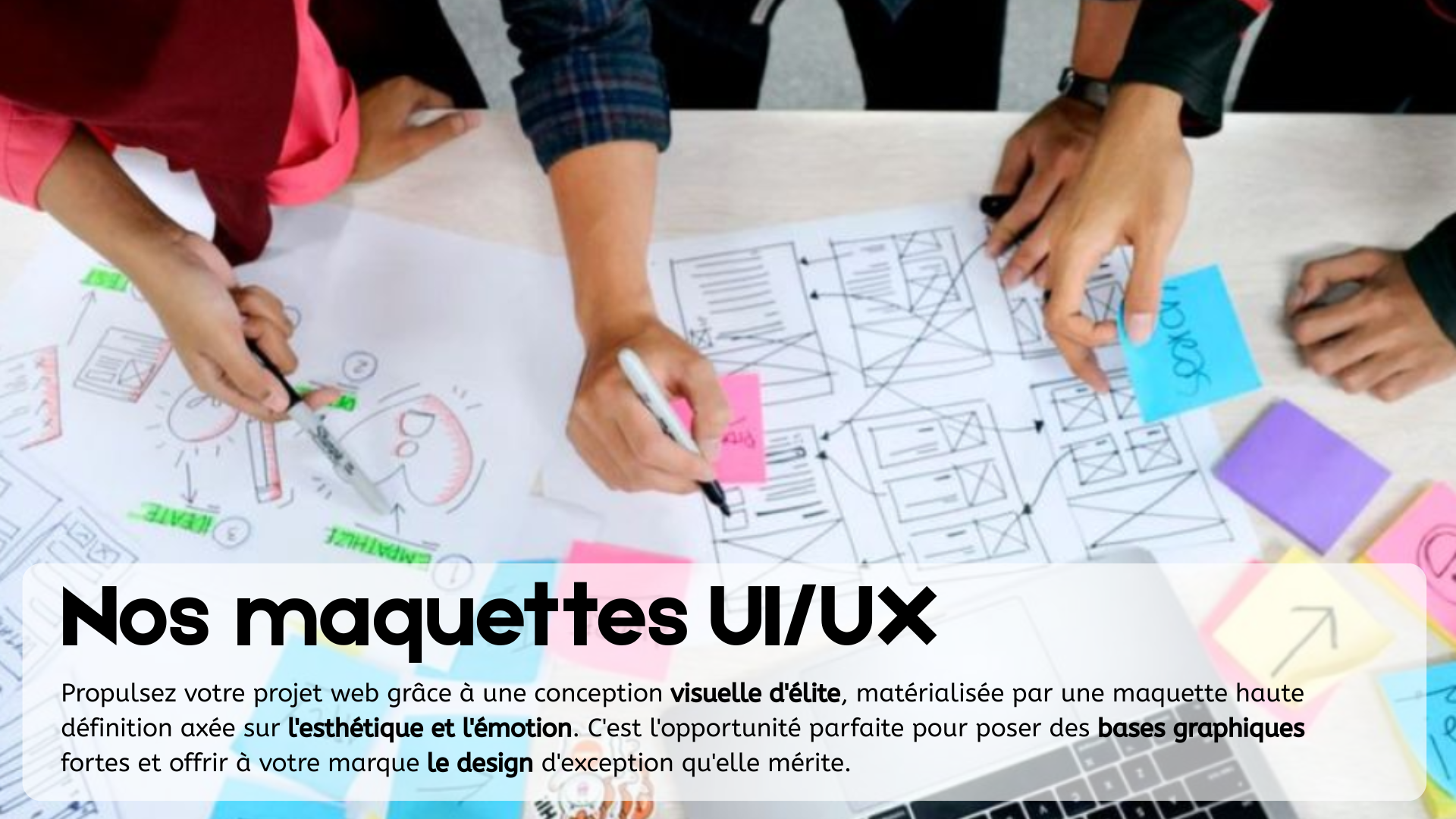 Présentation de nos créations de maquettes UX/ UI